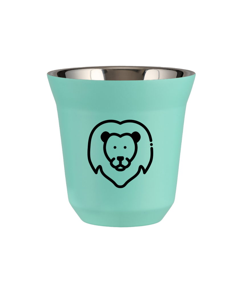 Tasse 240 ml TURQUOISE "Lion (noir)" Tasse 240 ml TURQUOISE "Lion (noir)"