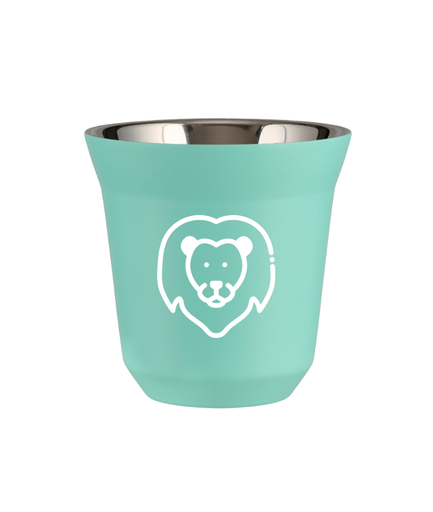 Tasse 240 ml TURQUOISE "Lion (blanc)" Tasse 240 ml TURQUOISE "Lion (blanc)"
