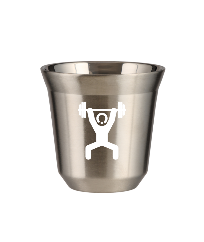 Tasse 240 ml ARGENT "Homme fort 1 (blanc)" Tasse 240 ml ARGENT "Homme fort 1 (blanc)"