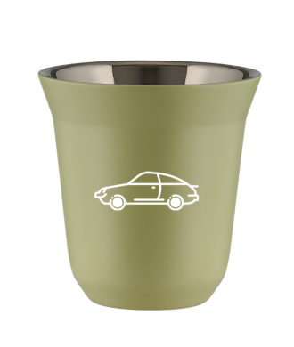 Tasse 80 ml PISTACHE "Voiture (blanc)" Tasse 80 ml PISTACHE "Voiture (blanc)"