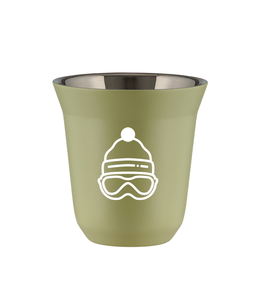 Tasse 80 ml PISTACHE "Casquette (blanc)"