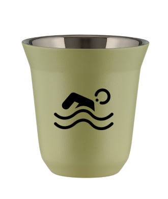 Tasse 80 ml PISTACHE "Natation (noir)" Tasse 80 ml PISTACHE "Natation (noir)"