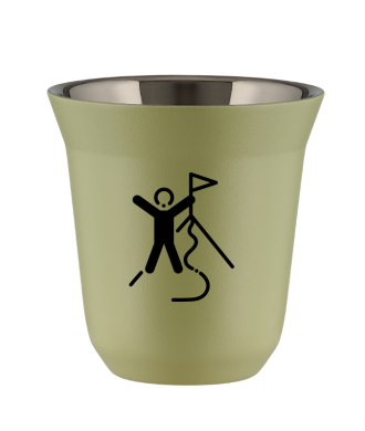 Tasse 80 ml PISTACHE "Escalade 1" Tasse 80 ml PISTACHE "Escalade 1"