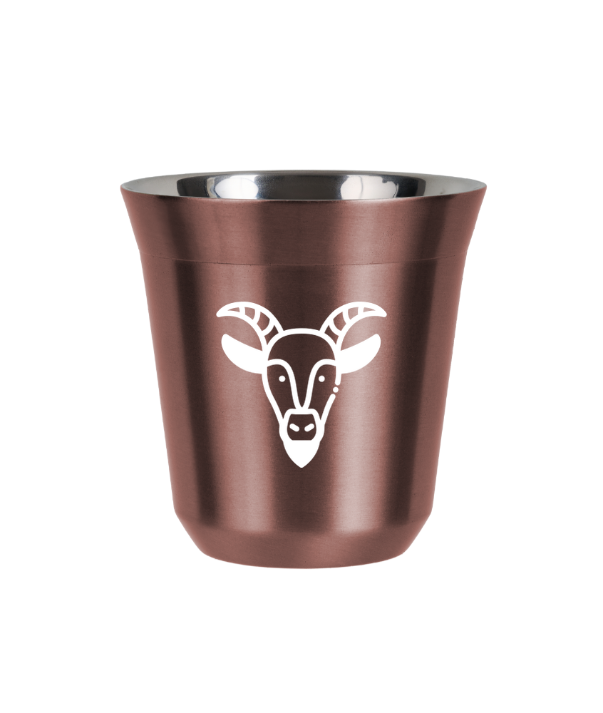 Tasse 240 ml OR ROSE "Capricorne (blanc)"