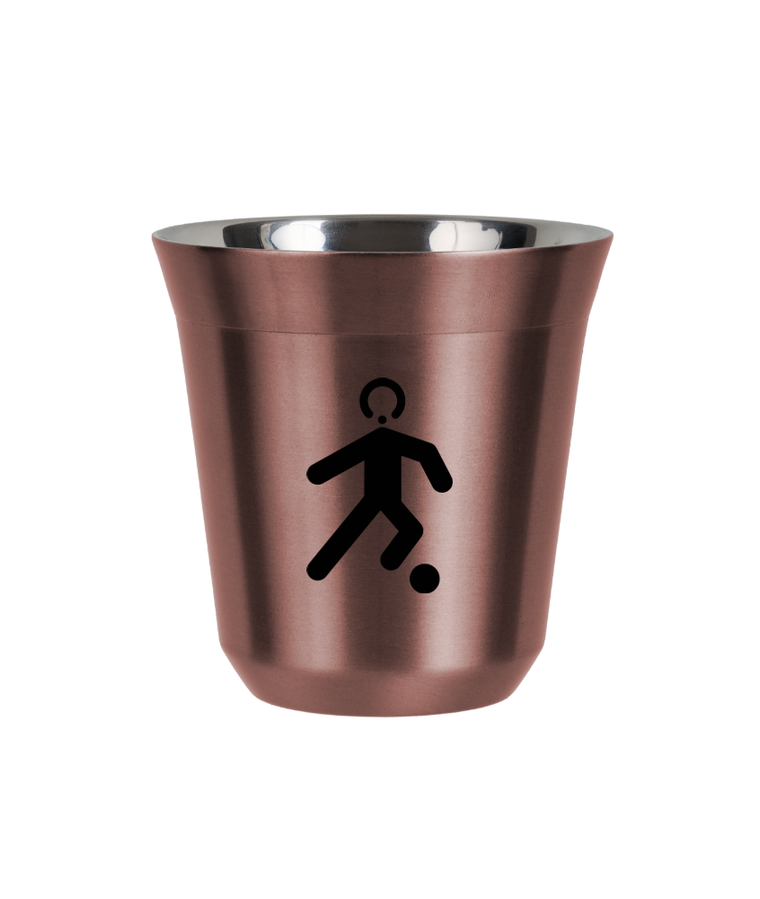 Tasse 240 ml OR ROSE "Football (noir)" Tasse 240 ml OR ROSE "Football (noir)"