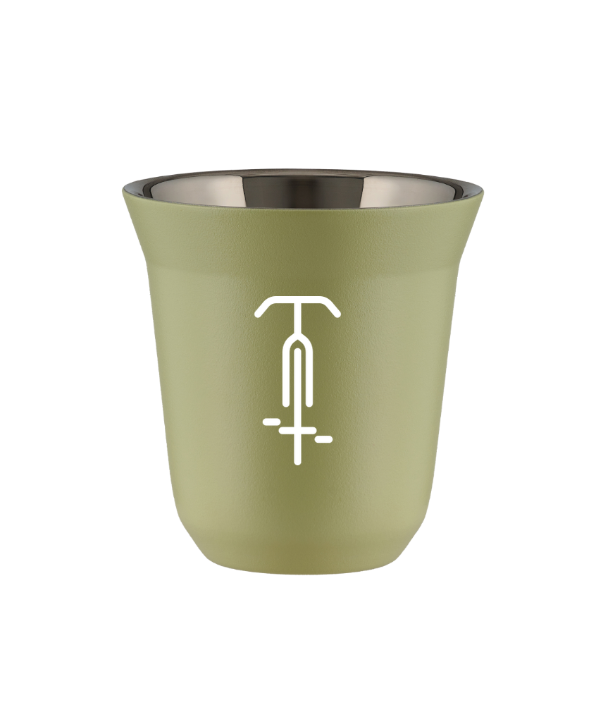 Tasse 80 ml PISTACHE "Cyclisme 1 (blanc)" Tasse 80 ml PISTACHE "Cyclisme 1 (blanc)"