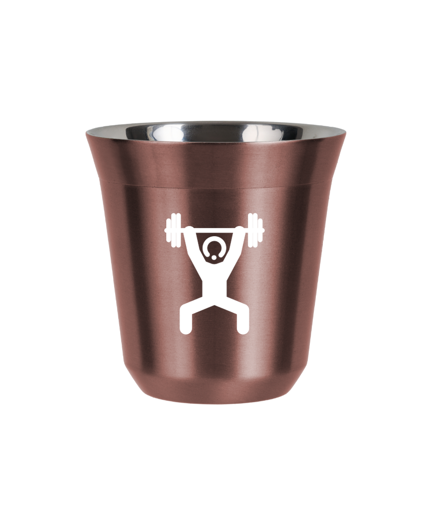 Tasse 240 ml OR ROSE "Homme fort 1 (blanc)" Tasse 240 ml OR ROSE "Homme fort 1 (blanc)"
