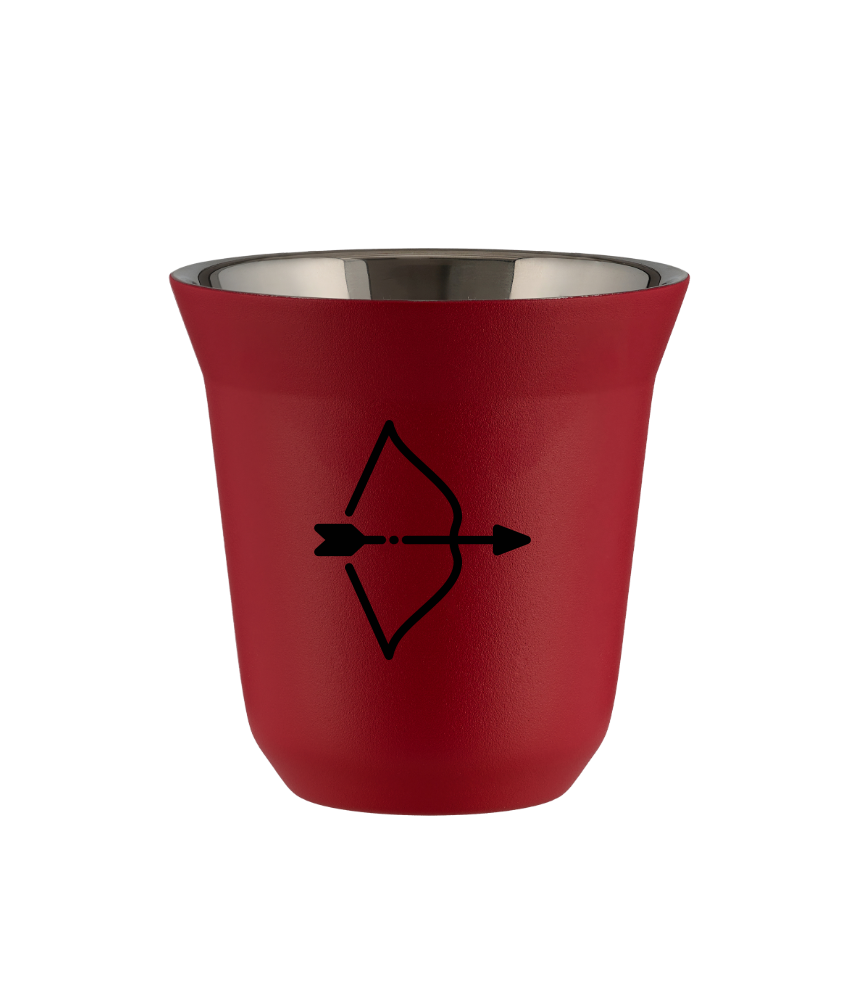 Tasse 240 ml ROUGE "Sagittaire (noir)"