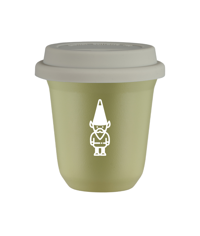 Tasse 240 ml PISTACHE "Nain 1 (blanc)", avec couvercle blanc Tasse 240 ml PISTACHE "Nain 1 (blanc)", avec couvercle blanc