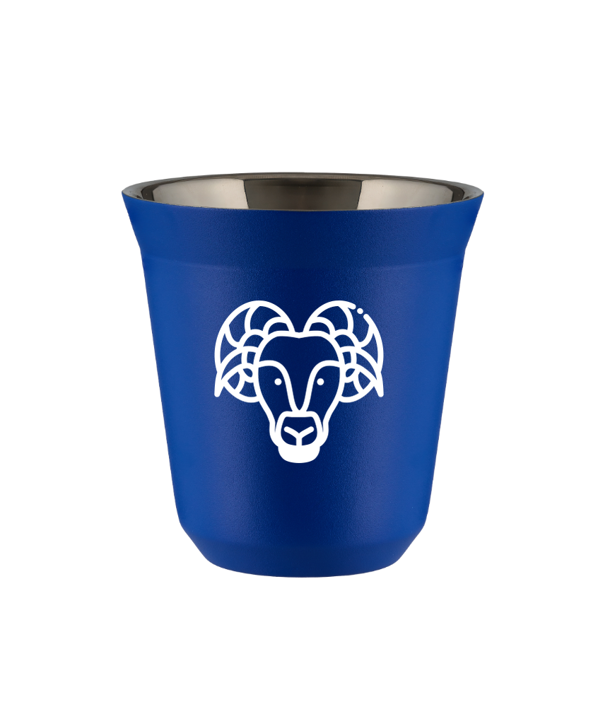 Tasse 240 ml BLEU "Bélier (blanc)"