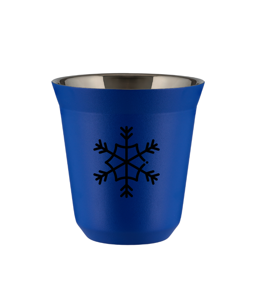 Tasse 240 ml BLEU "Flocon de neige (noir)" Tasse 240 ml BLEU "Flocon de neige (noir)"