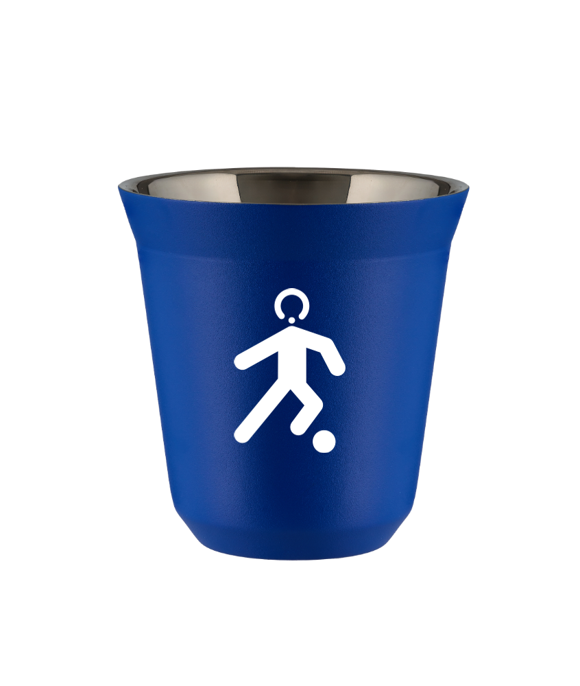 Tasse 240 ml BLEU "Football (blanc)" Tasse 240 ml BLEU "Football (blanc)"