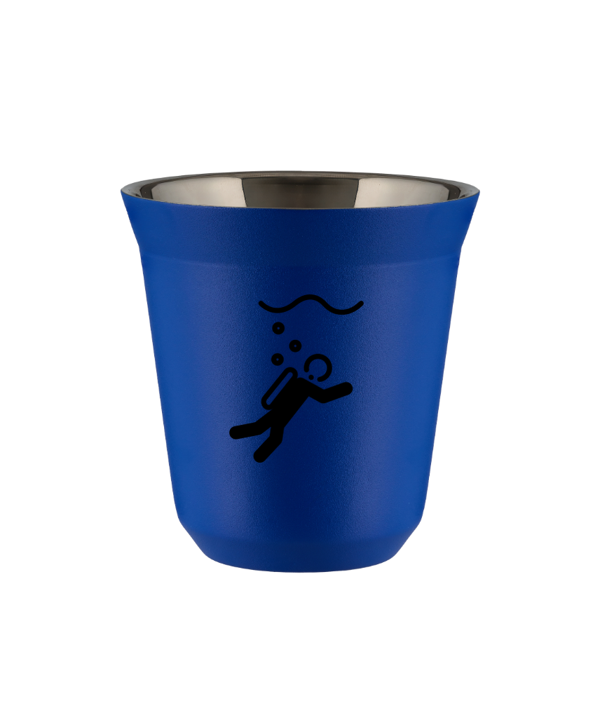 Tasse 240 ml BLEU "Plongée (noir)" Tasse 240 ml BLEU "Plongée (noir)"
