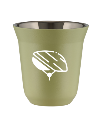 Tasse 80 ml PISTACHE "Casque (blanc)" Tasse 80 ml PISTACHE "Casque (blanc)"