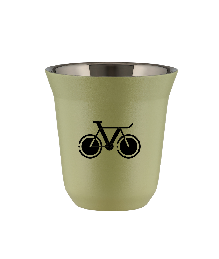 Tasse 80 ml PISTACHE "Vélo 1"