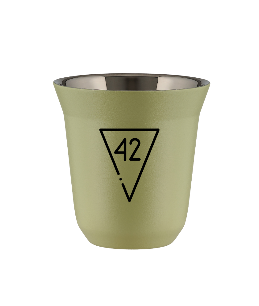 Tasse 80 ml PISTACHE "42 (noir)"