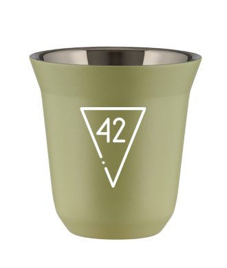 Tasse 80 ml PISTACHE "42 (blanc)" Tasse 80 ml PISTACHE "42 (blanc)"