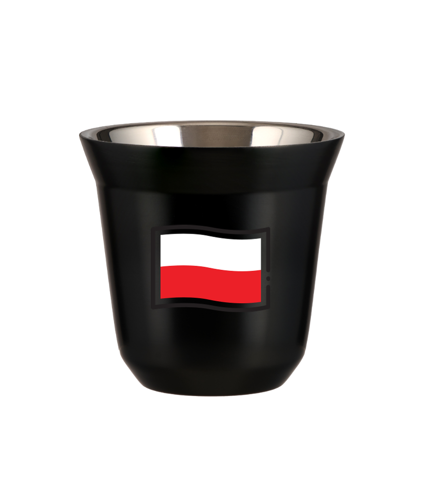 Tasse 240 ml NOIR "Drapeau polonais"