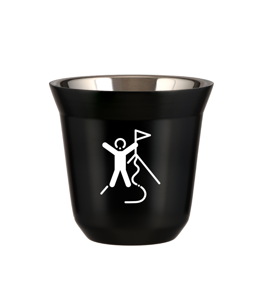 Tasse 240 ml NOIR "Escalade 1 (blanc)"