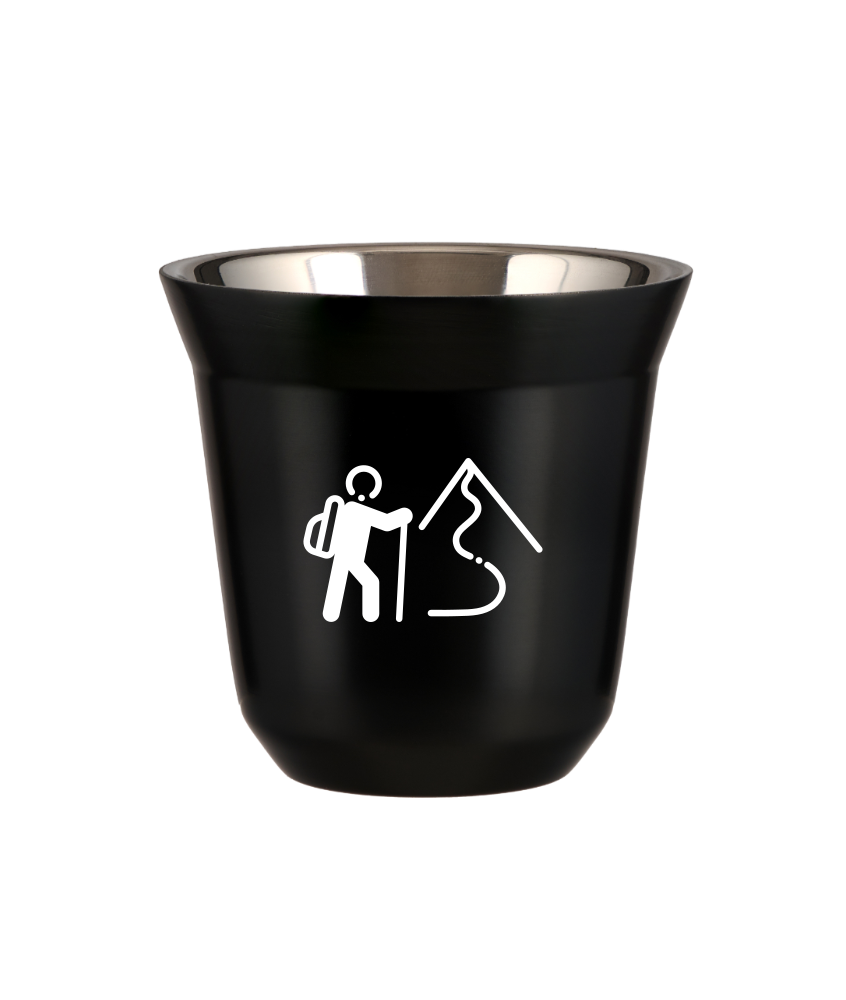 Tasse 240 ml NOIR "Escalade 2 (blanc)" Tasse 240 ml NOIR "Escalade 2 (blanc)"