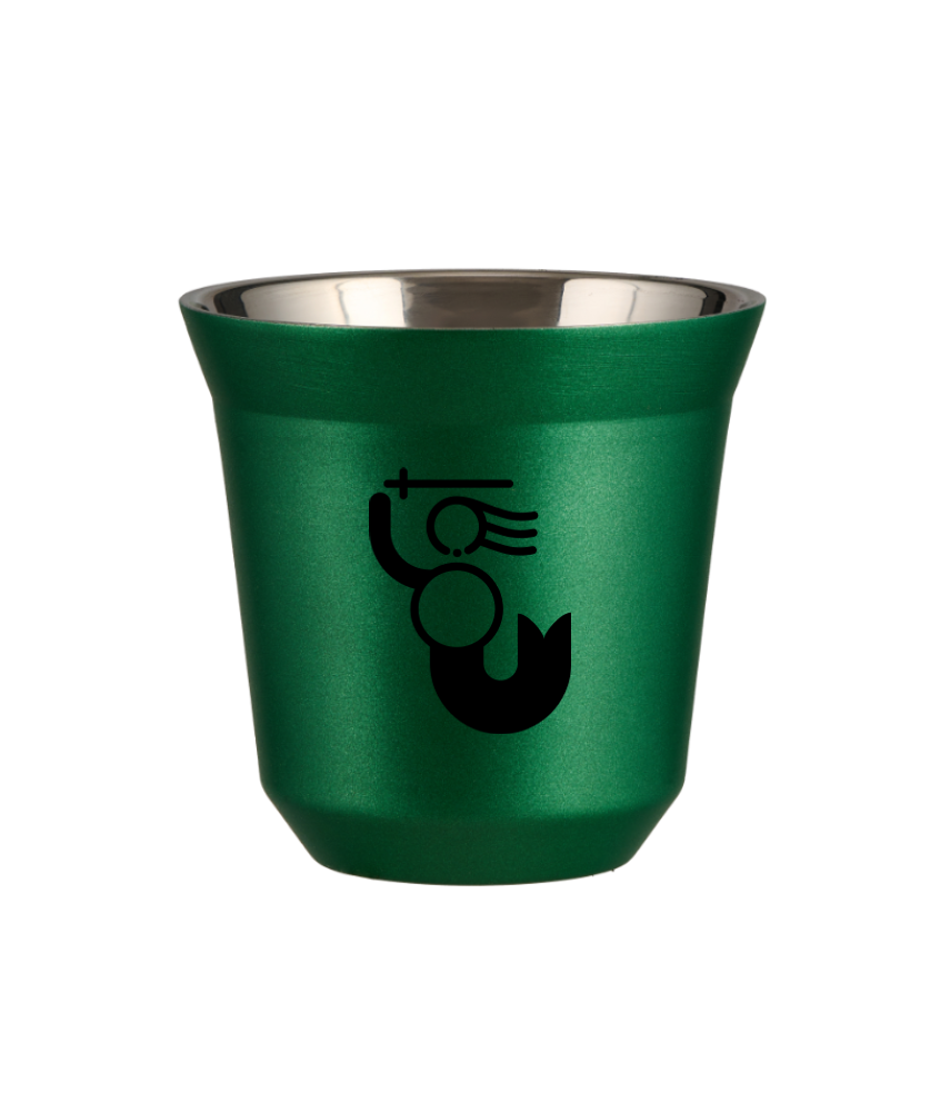 Tasse 240 ml VERT MÉTALLIQUE "WARSZAWSKA SYRENKA (noir)" Tasse 240 ml VERT MÉTALLIQUE "WARSZAWSKA SYRENKA (noir)"