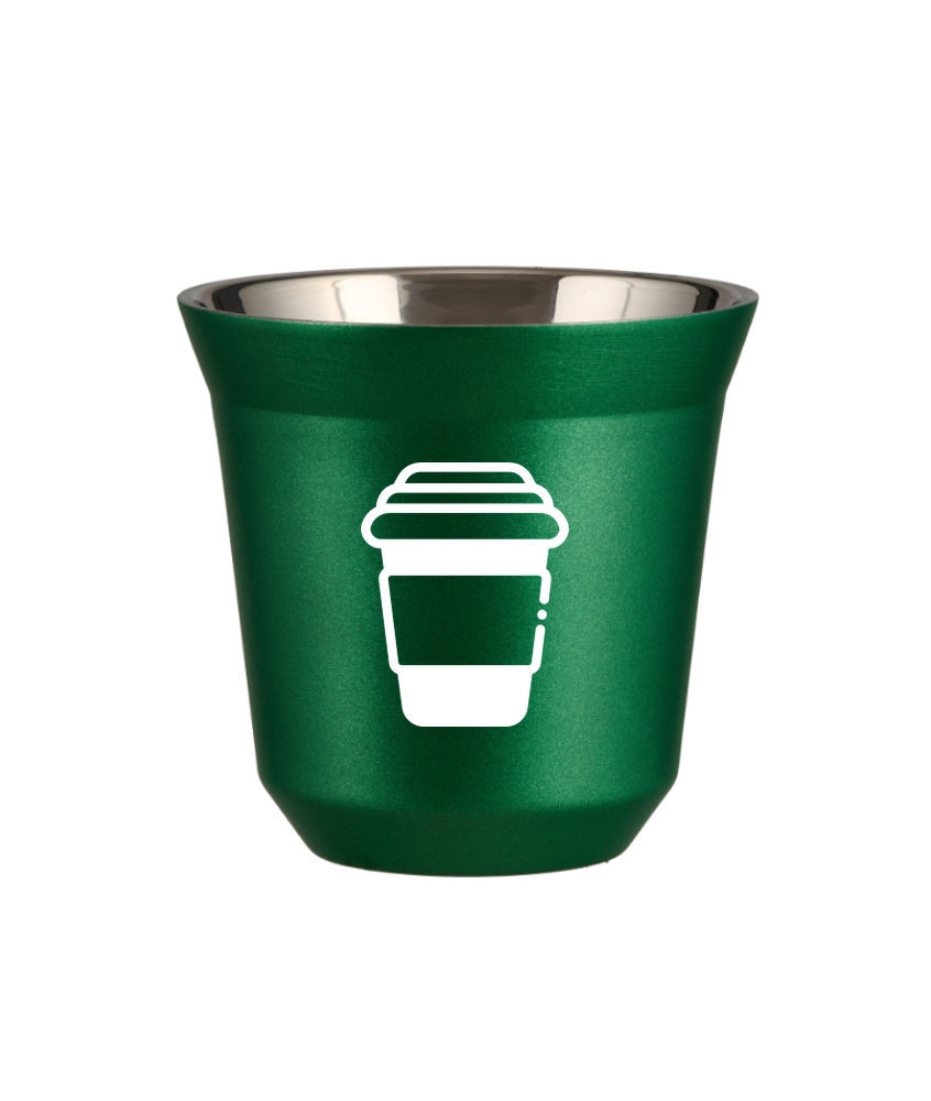 Tasse 240 ml VERT MÉTALLIQUE "Tasse (blanc)"