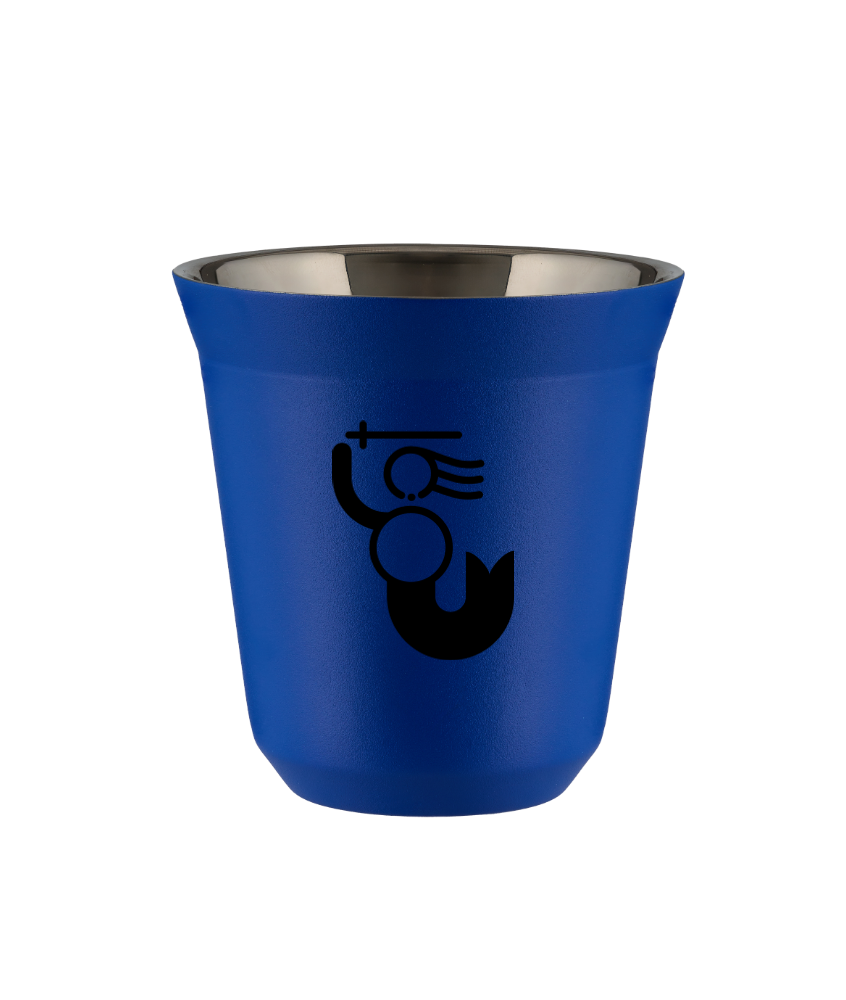 Tasse 80 ml BLEU "WARSZAWSKA SYRENKA (noir)"