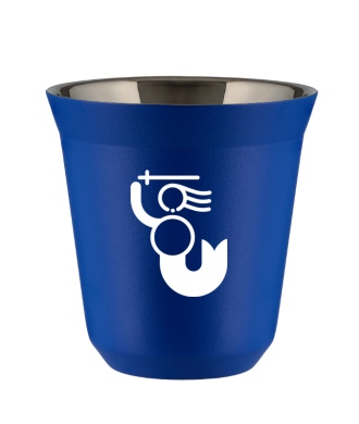 Tasse 80 ml BLEU "WARSZAWSKA SYRENKA (blanc)" Tasse 80 ml BLEU "WARSZAWSKA SYRENKA (blanc)"