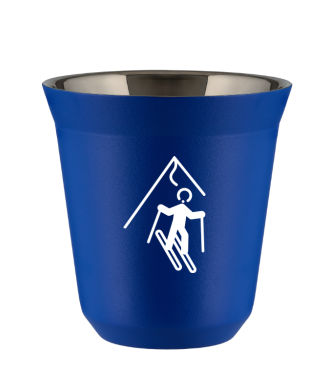 Tasse 80 ml BLEU "Ski (blanc)" Tasse 80 ml BLEU "Ski (blanc)"