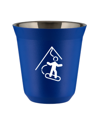 Tasse 80 ml BLEU "Snowboard (blanc)" Tasse 80 ml BLEU "Snowboard (blanc)"