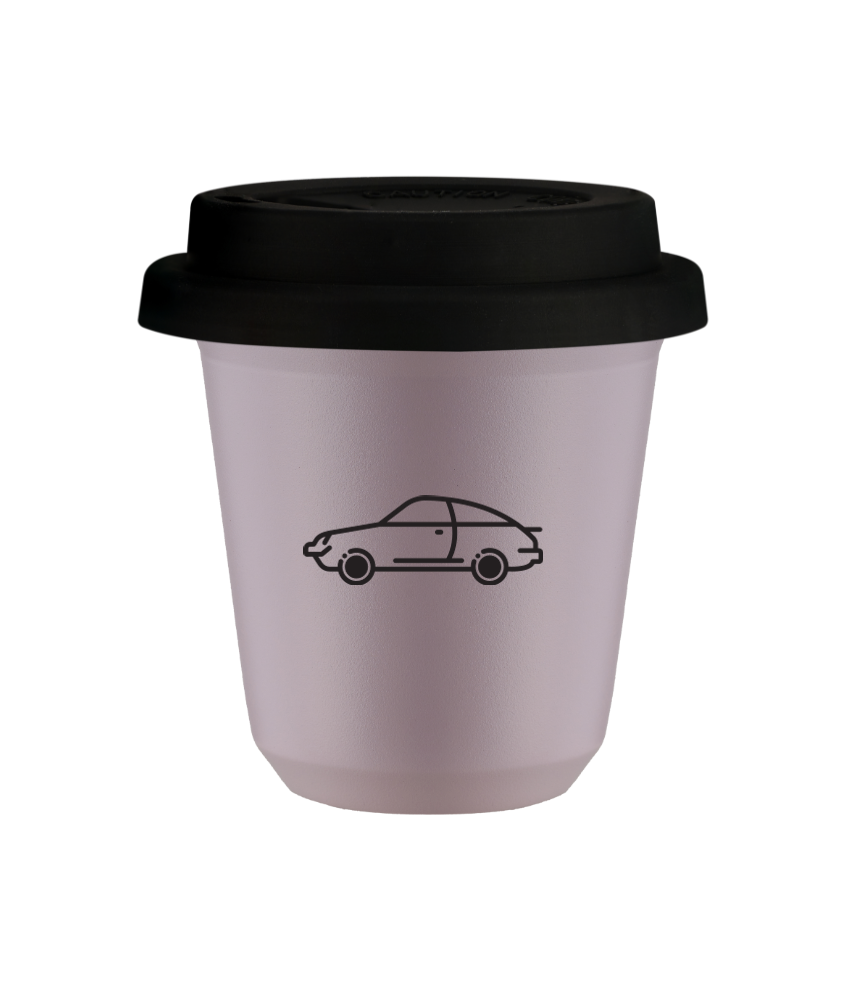 Tasse 240 ml LAVANDE "Voiture", avec couvercle noir Tasse 240 ml LAVANDE "Voiture", avec couvercle noir