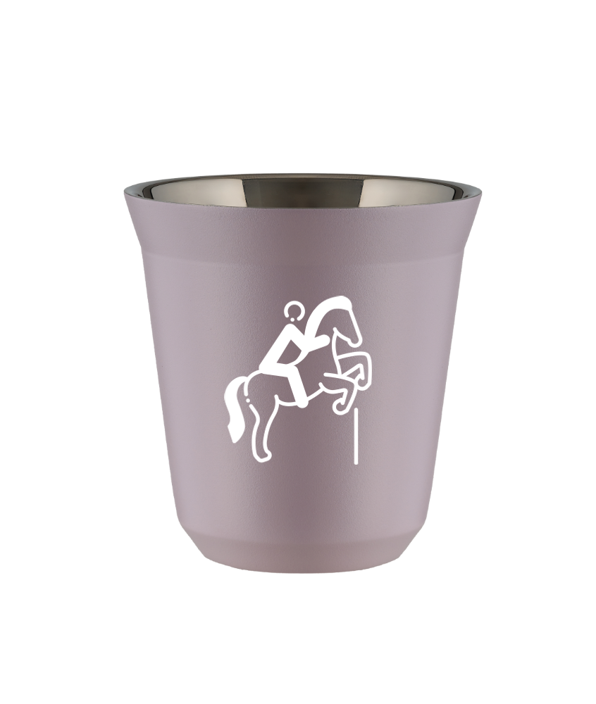 Tasse 240 ml LAVANDE "Équitation 1 (blanc)" Tasse 240 ml LAVANDE "Équitation 1 (blanc)"
