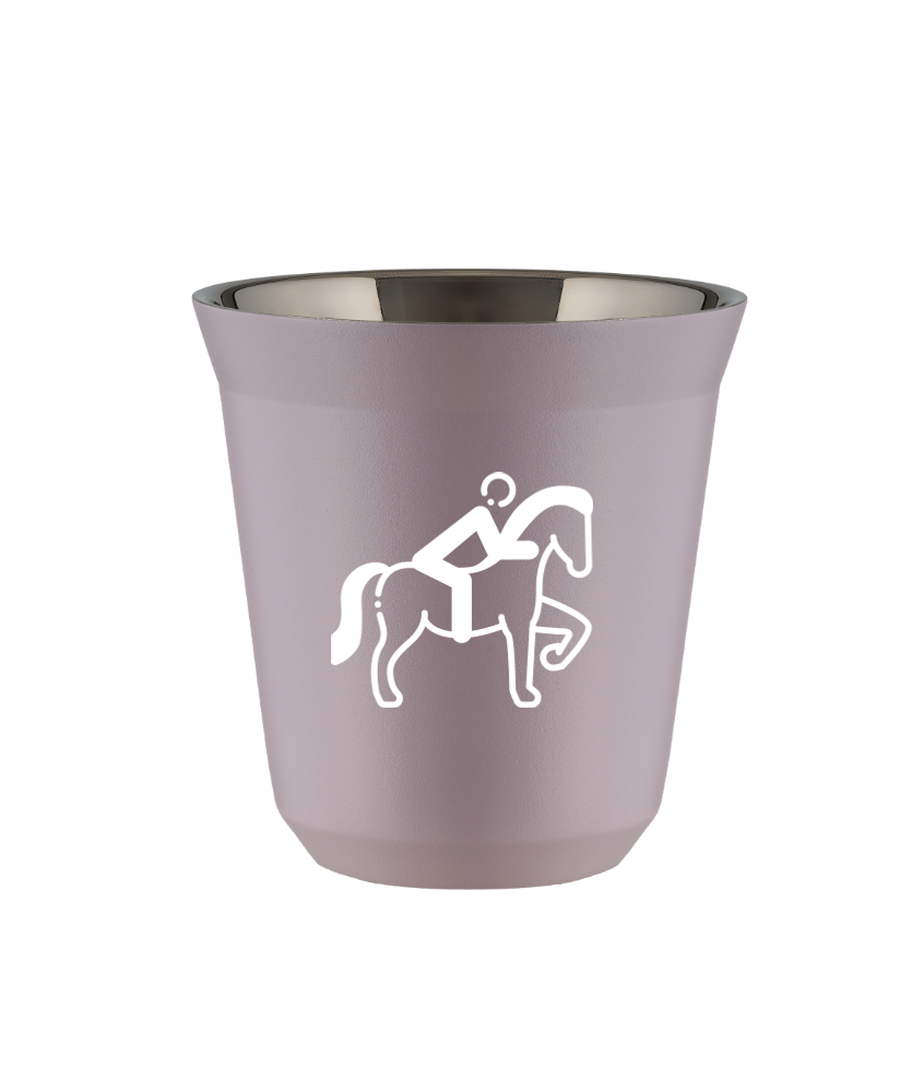 Tasse 240 ml LAVANDE "Équitation 2 (blanc)" Tasse 240 ml LAVANDE "Équitation 2 (blanc)"