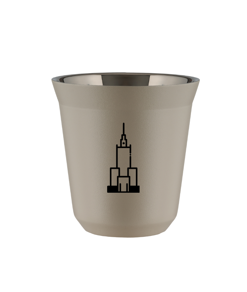 Tasse 240 ml BEIGE "Pałac kultury i nauki (noir)" Tasse 240 ml BEIGE "Pałac kultury i nauki (noir)"