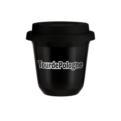 Tasse 80 ml TourDePologne , avec couvercle noir
