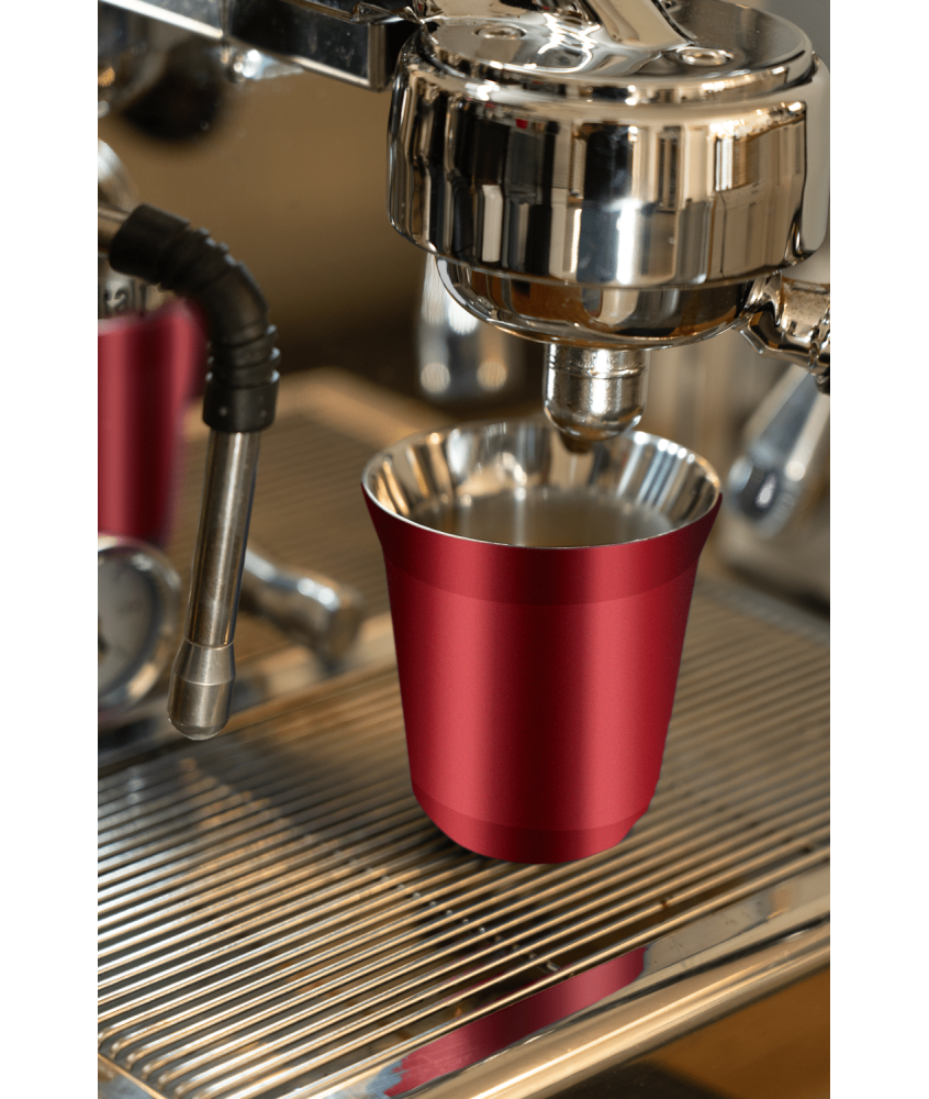 Tasse 80 ml ROUGE MÉTALLIQUE