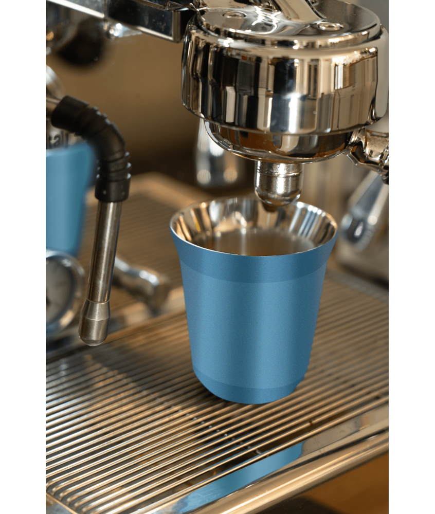 Tasse 80 ml BLEU CLAIR MÉTALLIQUE