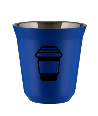 Tasse 80 ml BLEU "Tasse (noir)" Tasse 80 ml BLEU "Tasse (noir)"