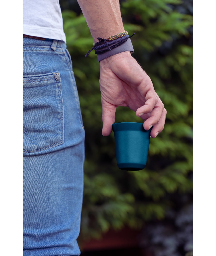 Tasse 80 ml BLEU MÉTALLIQUE