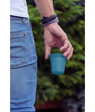 Tasse 240 ml BLEU CLAIR MÉTALLIQUE Tasse 240 ml BLEU CLAIR MÉTALLIQUE