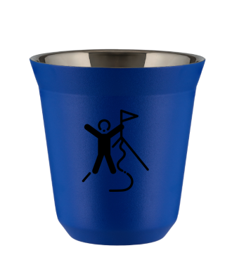Tasse 80 ml BLEU "Escalade 1 (noir)" Tasse 80 ml BLEU "Escalade 1 (noir)"