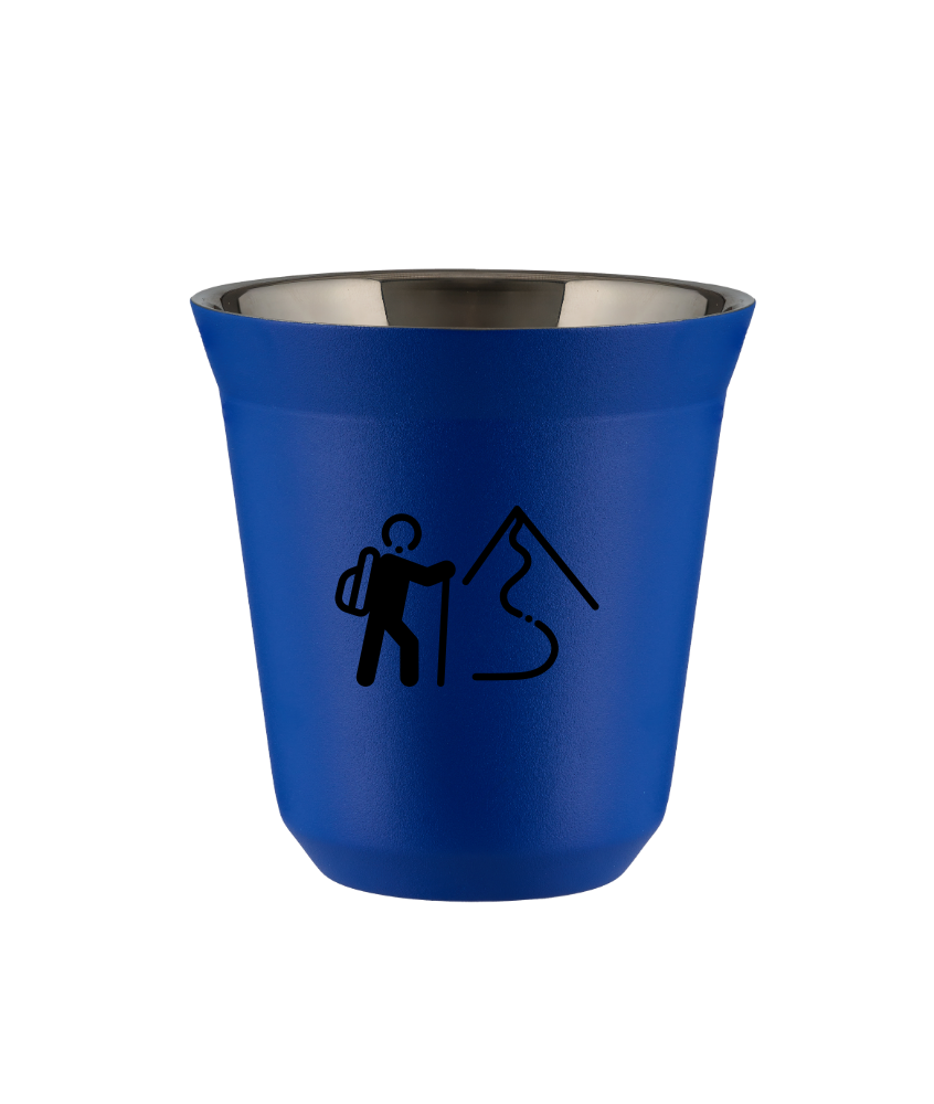 Tasse 80 ml BLEU "Escalade 2 (noir)" Tasse 80 ml BLEU "Escalade 2 (noir)"