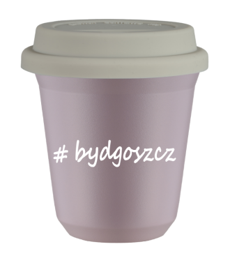 Tasse 240 ml LAVANDE "Bydgoszcz", avec couvercle blanc Tasse 240 ml LAVANDE "Bydgoszcz", avec couvercle blanc