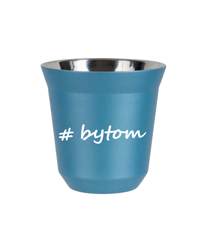 Tasse 240 ml BLEU CLAIR MÉTALLIQUE "Bytom"