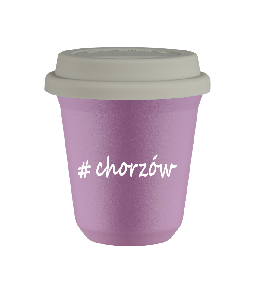 Tasse 80 ml LILAS "Chorzów", avec couvercle blanc Tasse 80 ml LILAS "Chorzów", avec couvercle blanc