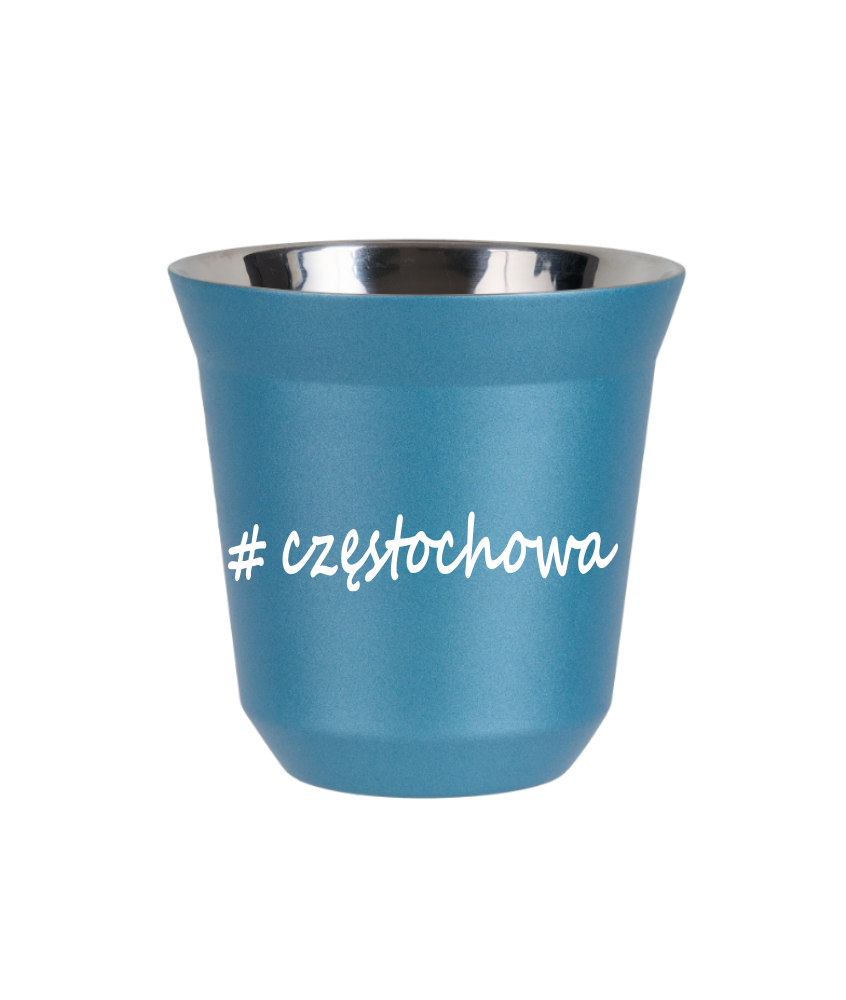 Tasse 240 ml BLEU CLAIR MÉTALLIQUE "Częstochowa" Tasse 240 ml BLEU CLAIR MÉTALLIQUE "Częstochowa"