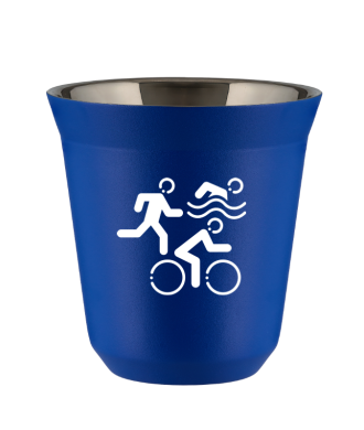 Tasse 80 ml BLEU "Sports (blanc)" Tasse 80 ml BLEU "Sports (blanc)"