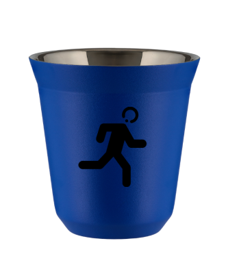 Tasse 80 ml BLEU "Coureur" Tasse 80 ml BLEU "Coureur"