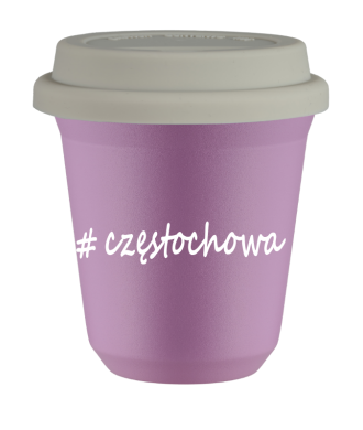 Tasse 240 ml LILAS "Częstochowa", avec couvercle blanc Tasse 240 ml LILAS "Częstochowa", avec couvercle blanc