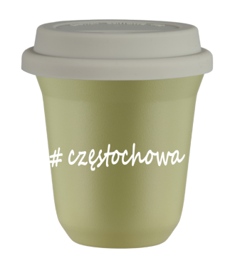Tasse 240 ml PISTACHE "Częstochowa", avec couvercle blanc Tasse 240 ml PISTACHE "Częstochowa", avec couvercle blanc